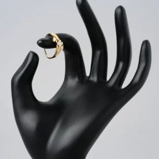 Flowery 18Kt Gold & Diamond Ring - Image 3
