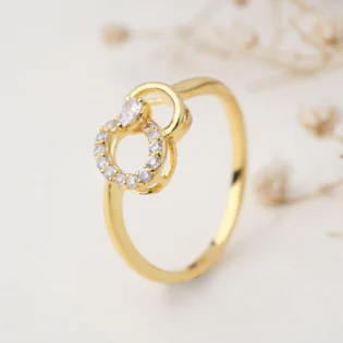Whirl 18Kt Gold & Diamond Ring